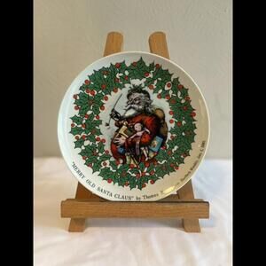 Vintage Kurt S Alder  “Harper’s Weekly Santa Plate “ 8 Inches